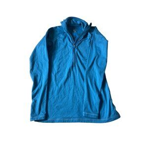 Nike‎ Pro Women's Dri-Fit Blue Long Sleeve Thermal Collared Exercise Size Large